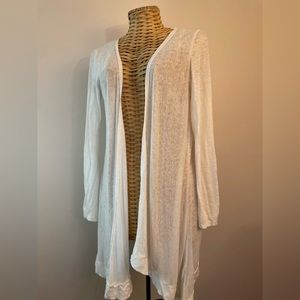 Women’s Cardigan, Tahari, size Medium , white